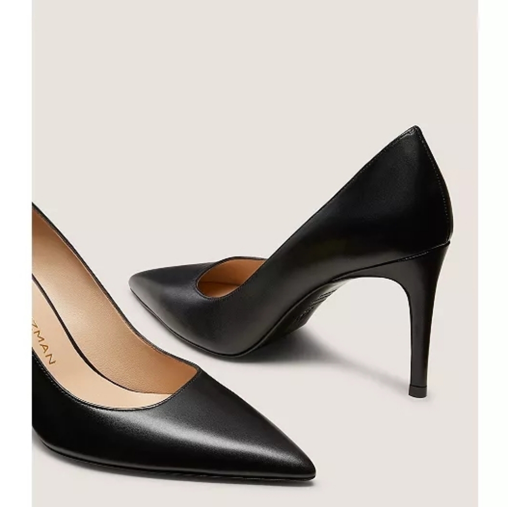 Stuart Weitzman Power 100 Stilettos In Black Size 9.5 - Picture 3 of 16